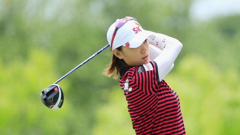 Na Yeon Choi led for much of Sunday before her late bogeys