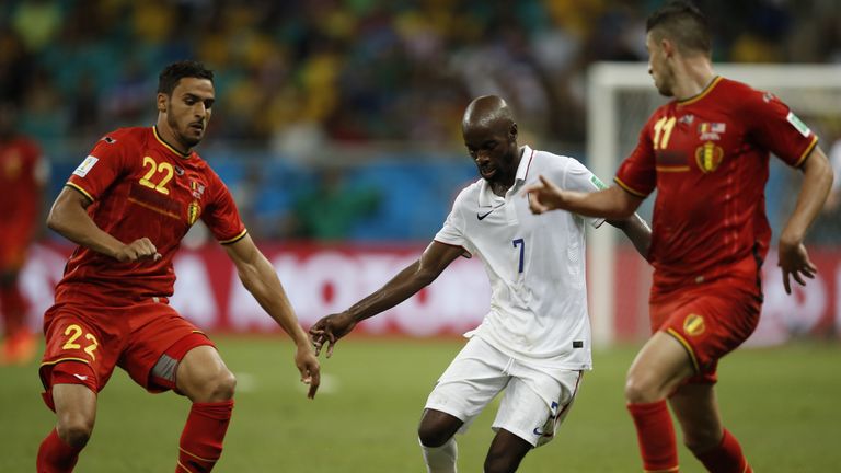 Nacer Chadli (L) and Kevin Mirallas (R) went to the 2014 World Cup with Belgium but will miss out on Euro 2016