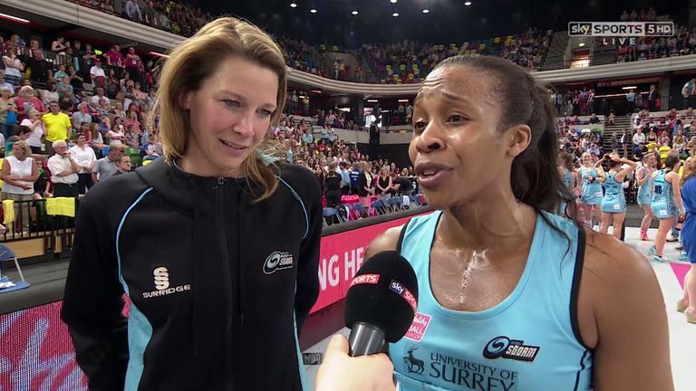 Kathryn Ratnapala and Pamela Cookey were delighted with Surrey's success