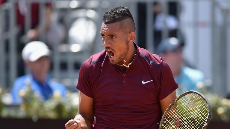 Nick Kyrgios continued his impressive form this season with a comfortable first round win