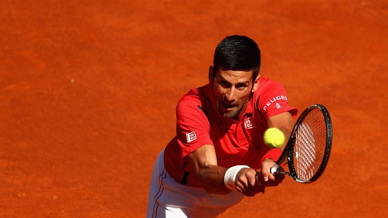 Novak Djokovic of Serbia