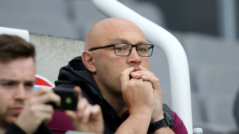 Huddersfield Giants head coach Paul Anderson during the Magic Weekend match at St James' Park, Newcastle.