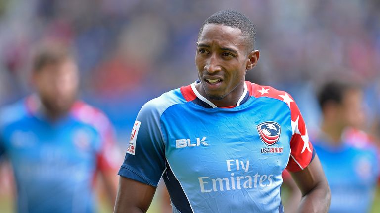 Perry Baker scored four tries as United States beat New Zealand in Twickenham sevens