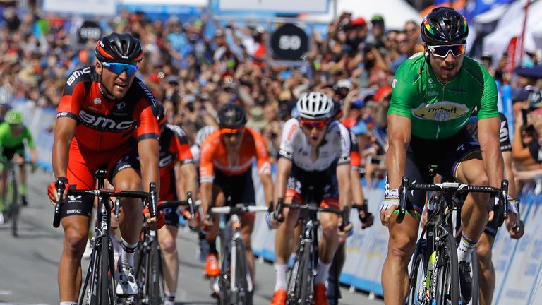 Peter Sagan, Greg Van Avermaet, Tao Geoghegan Hart, Tour of California 2016, stage four