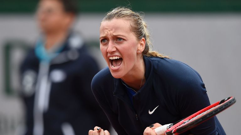 Petra Kvitova needed three sets to advance at Roland Garros