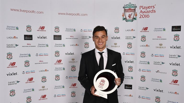 Philippe Coutinho award (GETTY PREMIUM)