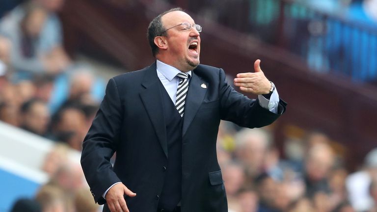 Rafael Benitez was unhappy with missed chances against Aston Villa