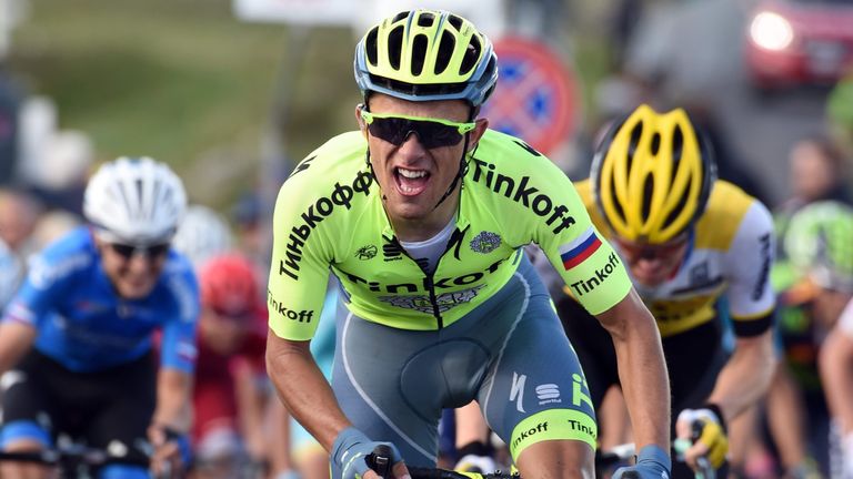 Rafal Majka attacks on stage six of the 2016 Giro d'Italia