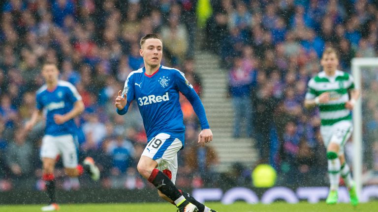 Rangers winger Barrie McKay has been called into the Scotland squad for the first time