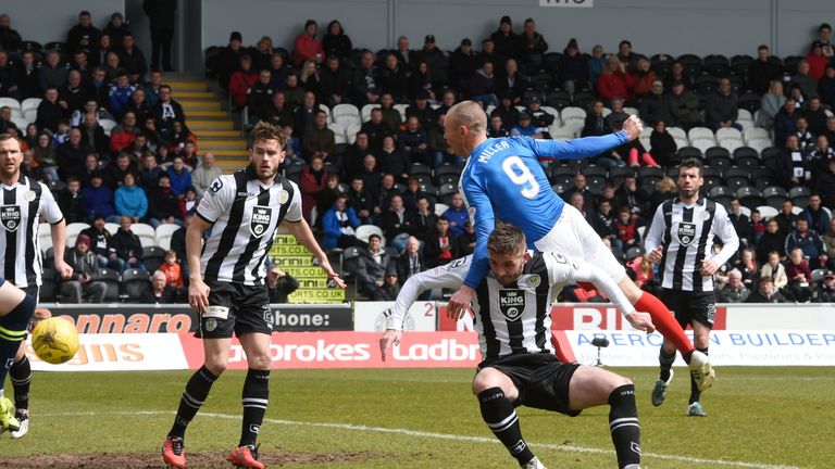 Kenny Miller scored Rangers' equaliser on 54 minutes