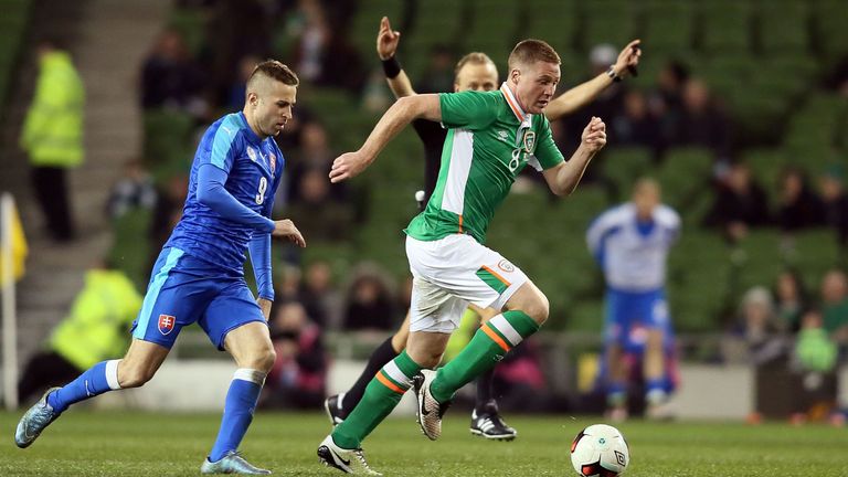 O'Neill is hoping James McCarthy (R) will be fit for Ireland's final friendly against Belarus