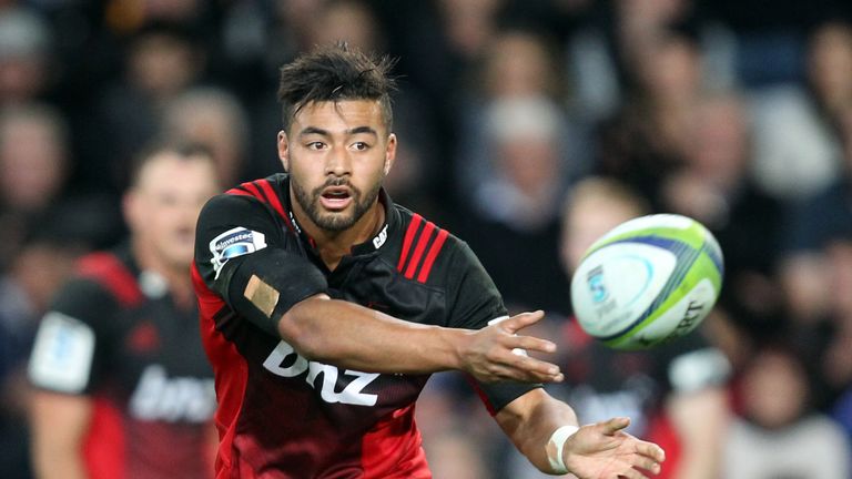 Richie Mounga helped seal the win for Crusaders with two late penalties