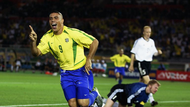Ronaldo won the World Cup twice with Brazil