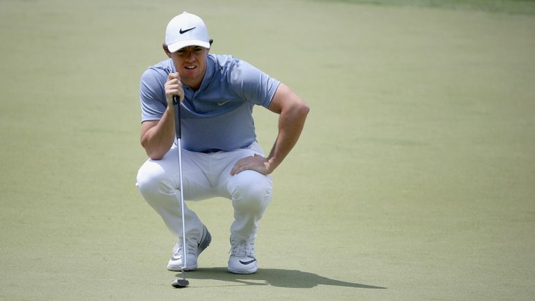 Rory McIlroy kept his hopes alive late in the third round