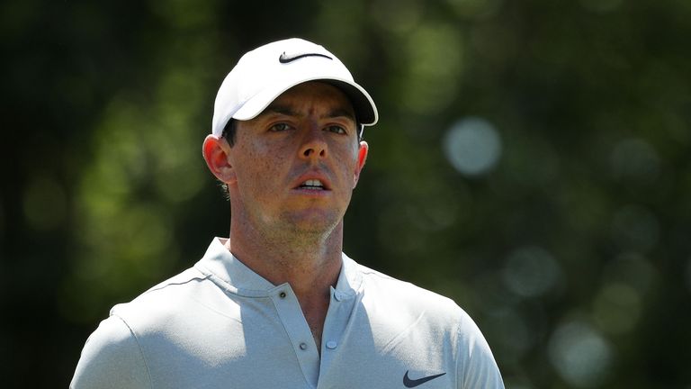 Rory McIlroy of Northern Ireland walks from the seventh tee during the third round of THE PLAYERS Championship at the TPC Sawgrass
