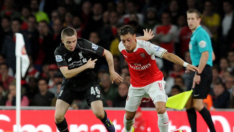 Rossiter made his Premier League debut for Liverpool against Arsenal at the Emirates