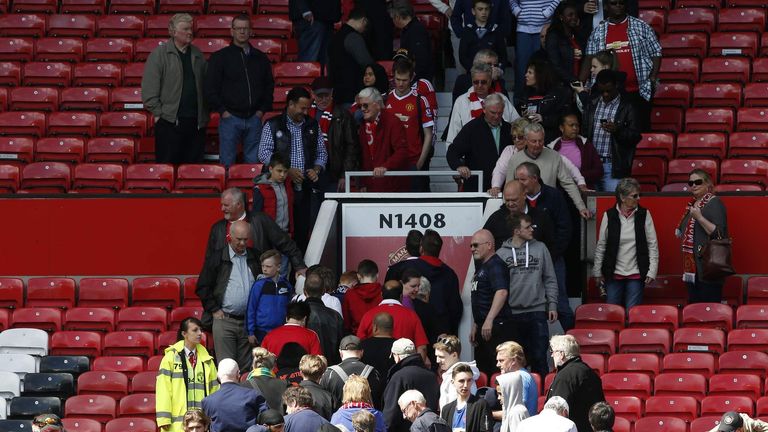 Old Trafford Evacuated