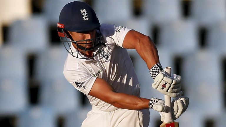 England's James Taylor plays a shot during the fourth cricket test match against South Africa at Centurion