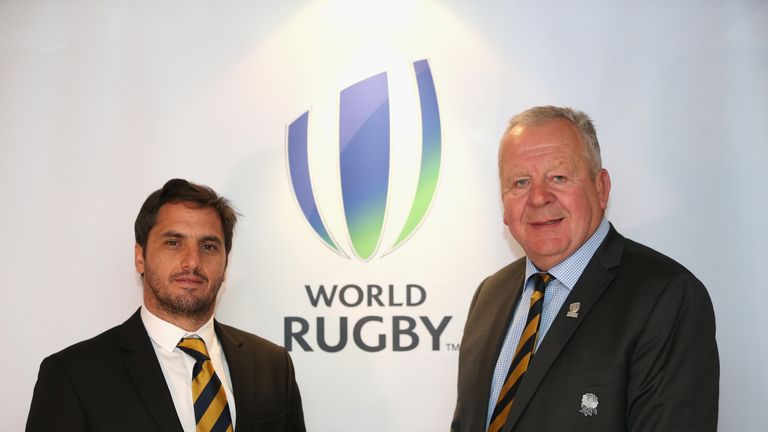 Agustin Pichot (Vice-Chairman of World Rugby) and Bill Beaumont (new Chairman of World Rugby) 