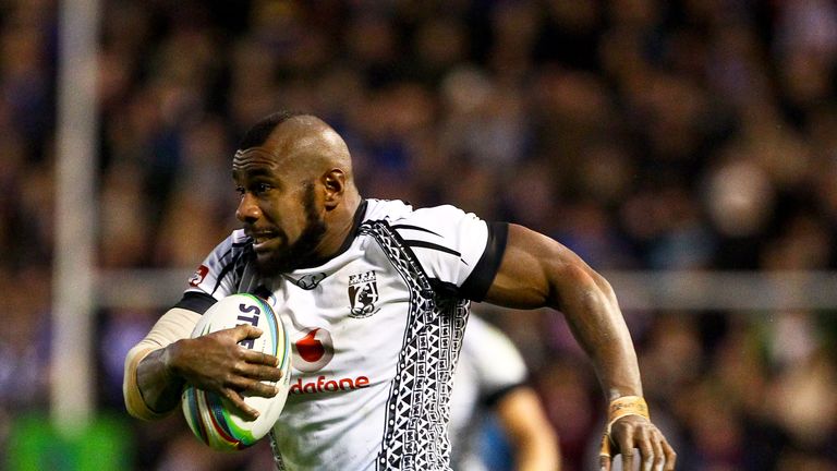 Fiji winger Marika Koroibete, who will switch codes to join Melbourne Rebels in 2017