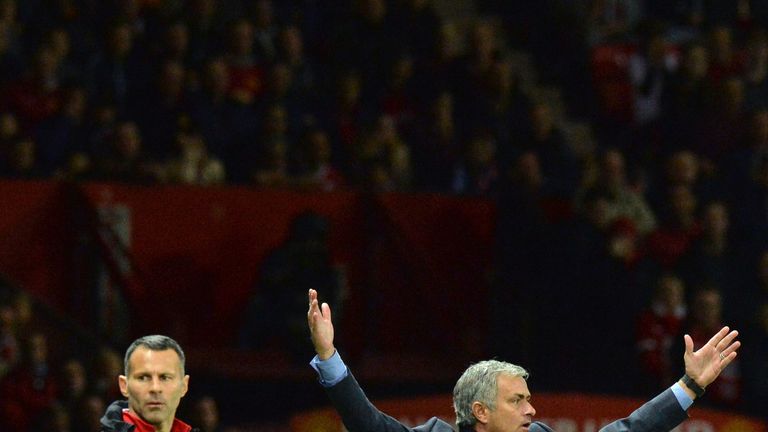 Ryan Giggs, Jose Mourinho, Manchester United v Chelsea, October 2014