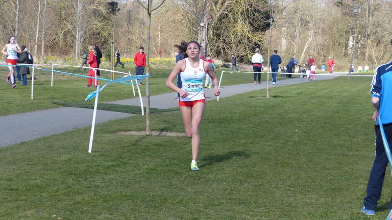 Sabrina Sinha competing in Dublin in 2015