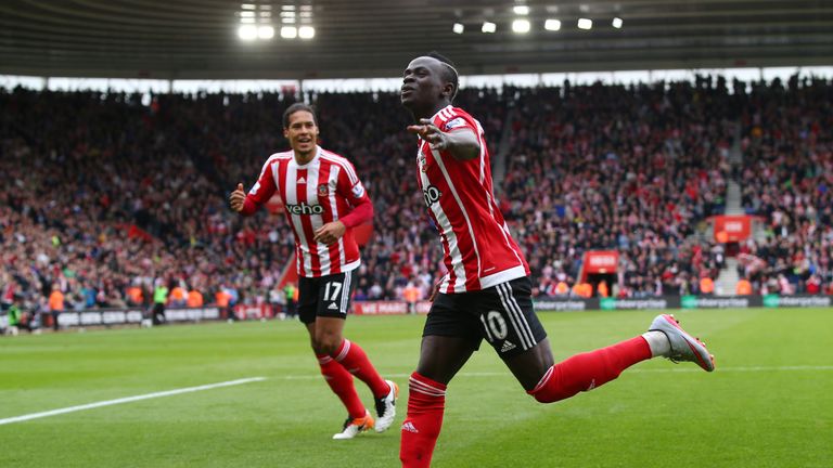 Sadio Mane of Southampton celebrates