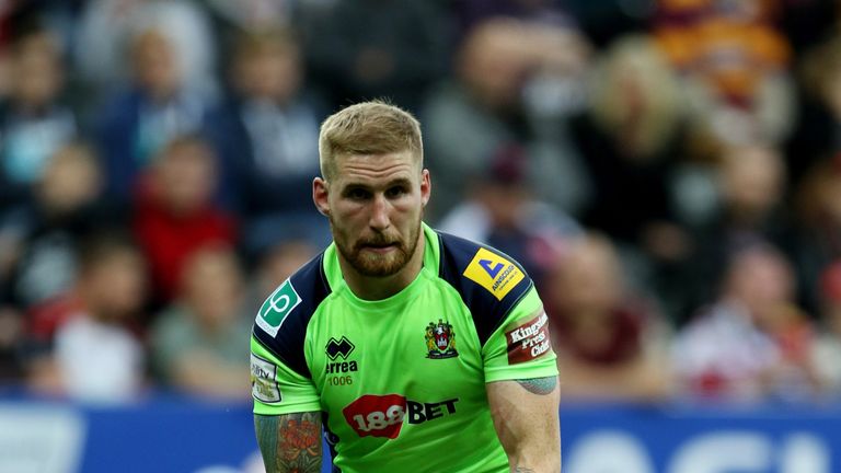 Sam Tomkins was tested throughout the match at the AJ Bell Stadium