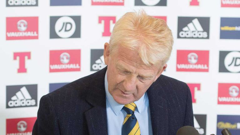 Scotland manager Gordon Strachan 'Hang on - it's down here somewhere..'