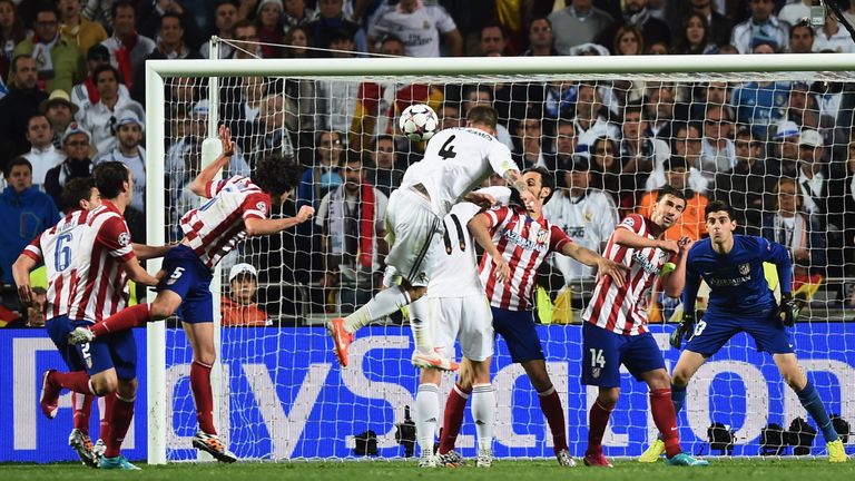 Ramos scored Real's equaliser in the 2014 final against Atletico, with the Bernabeu side going on to win 4-1