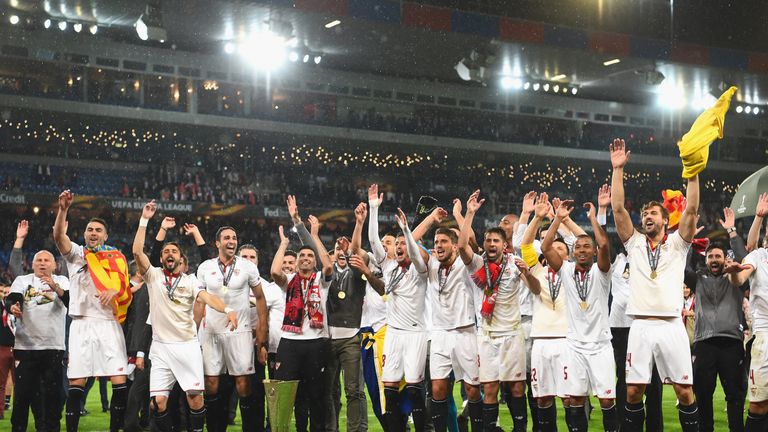 Coke's double handed Sevilla their fifth Europa League crown after a 3-1 win over Liverpool at St Jakob-Park in Basel.