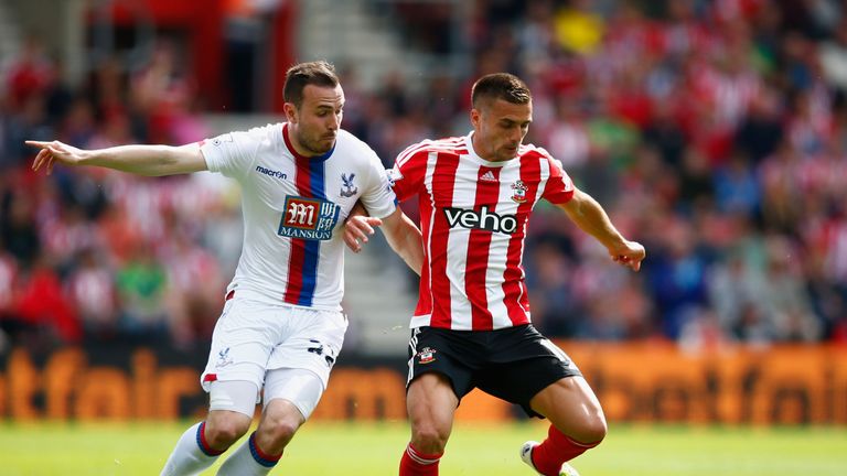 Southampton and Crystal Palace played out a tightly-contested first half