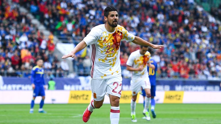 Nolito celebrates after opening the scoring