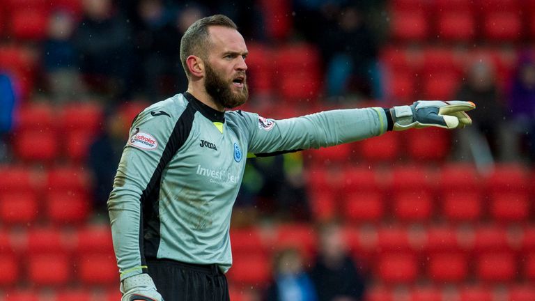 St Johnstone goalkeeper Alan Mannus