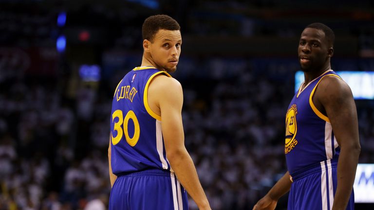 Stephen Curry (left) could not prevent Golden State losing Game Four