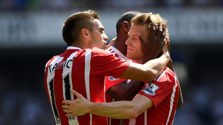 Steven Davis struck twice for Southampton at White Hart Lane