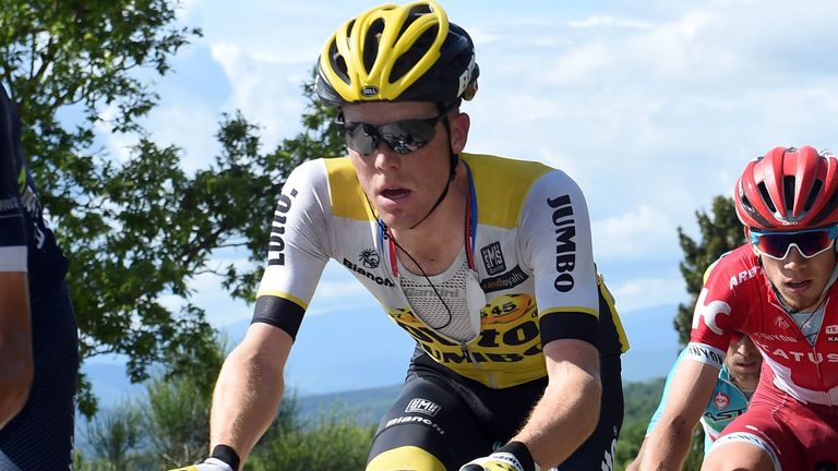 Steven Kruijswijk on stage eight of the 2016 Giro d'Italia