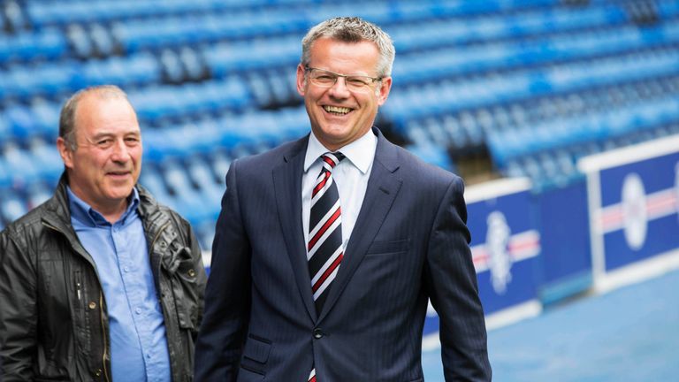 Rangers' managing director Stewart Robertson is eyeing a successful return to the Scottish Premiership