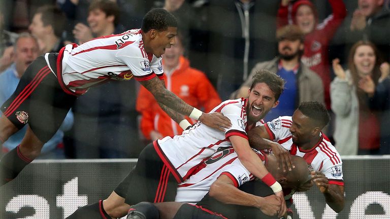 Sunderland players celebrate