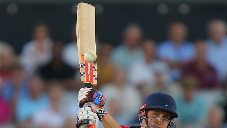 Phil Mustard of Durham Jets plays a shot during the Natwest T20 Blast match between Lancashire Lightning and Durham Jets