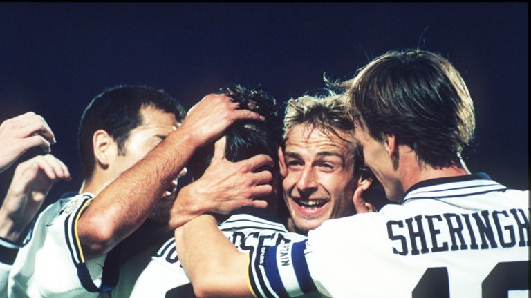 Jurgen Klinsmann starred as Tottenham finished above Arsenal in 1994/95
