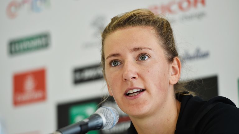 Victoria Azarenka told the media that her back is troubling her at the moment