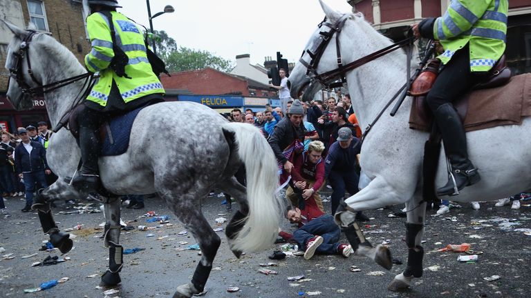 The build-up to the last match at the Boleyn Ground was marred by some fans' behaviour