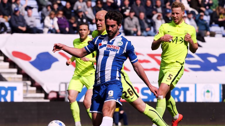 Will Grigg scored seven goals in six games helped to seal the Latics' promotion