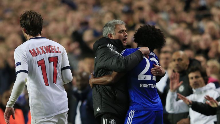 Jose Mourinho did manage Willian during his spell at Chelsea