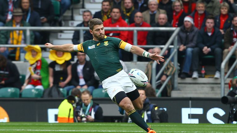 Willie le Roux in action during last year's World Cup at Twickenham