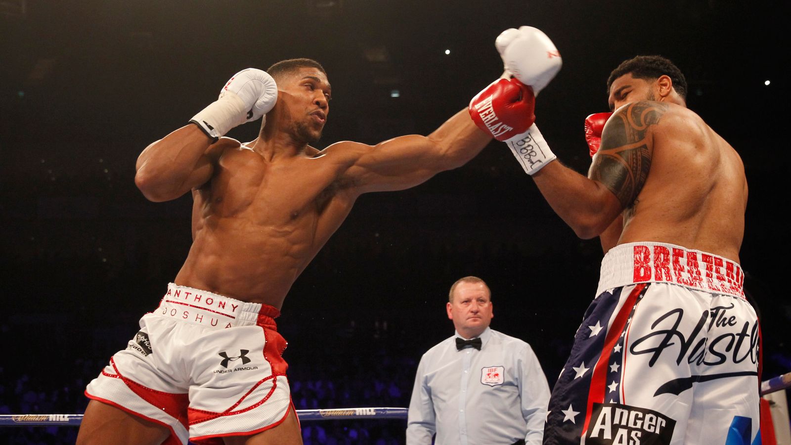 Anthony Joshua retains IBF title with knockout victory over Dominic ...