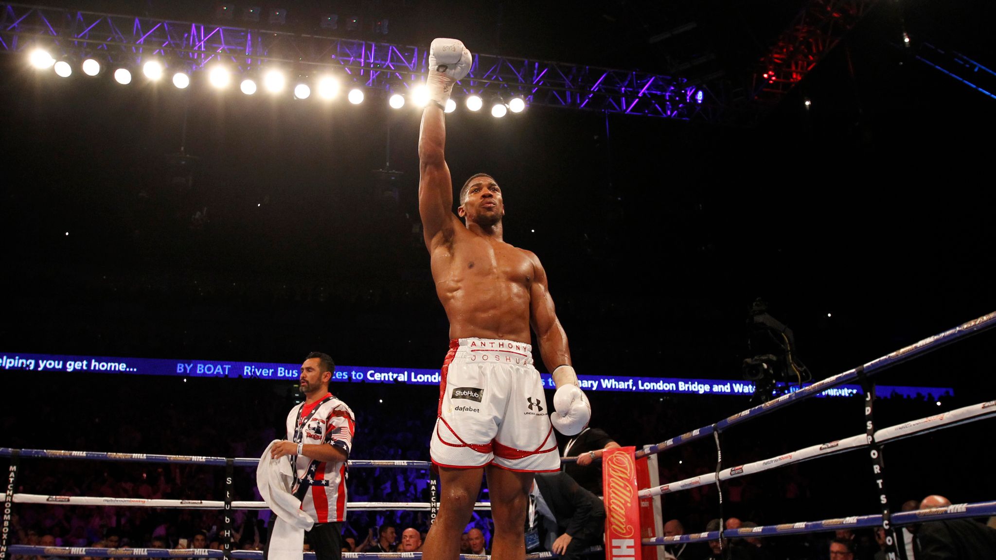 Anthony Joshua retains IBF title with knockout victory over Dominic ...