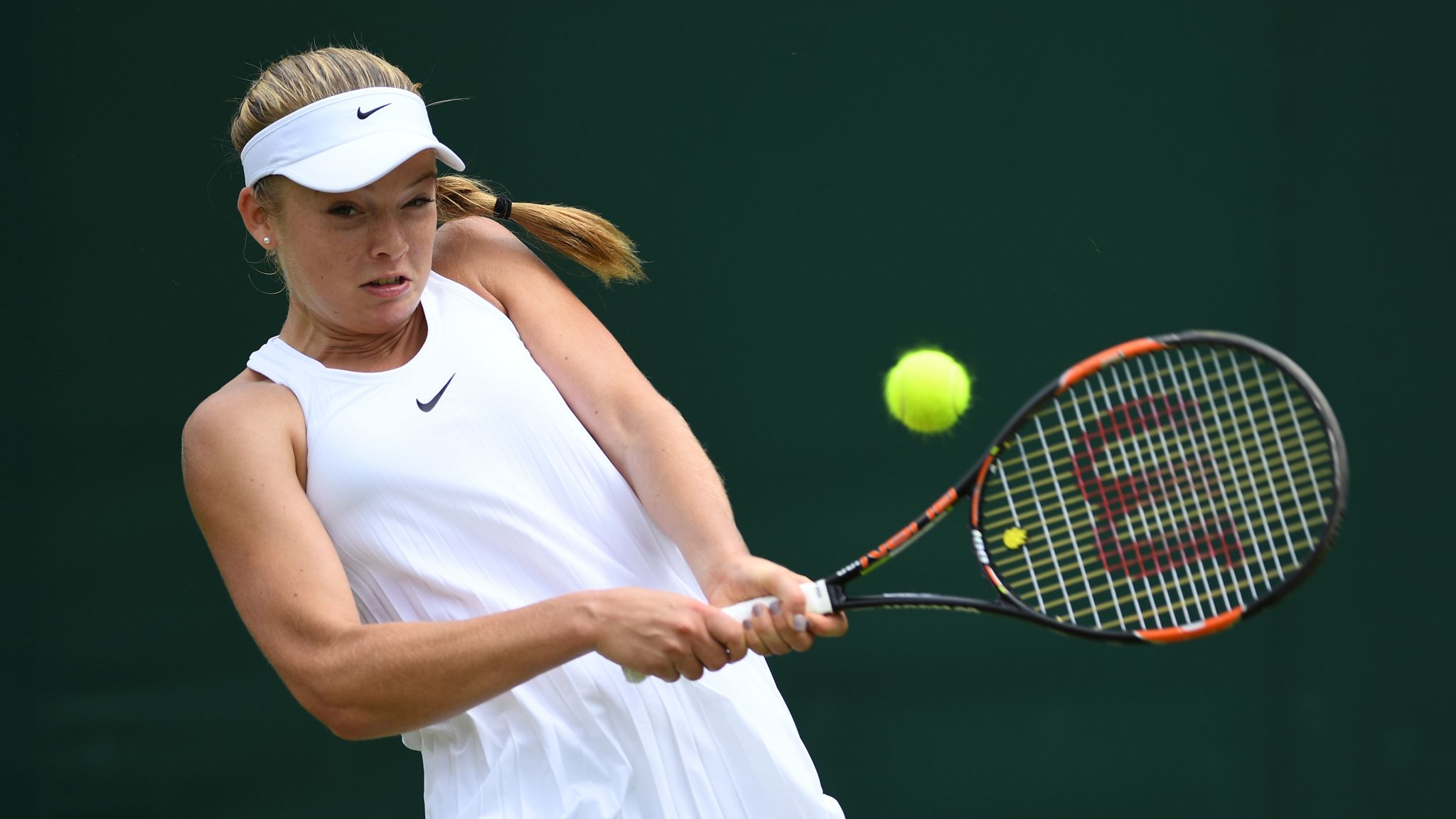 Britain's Johanna Konta leads by a set and 2-1 heading into day three ...