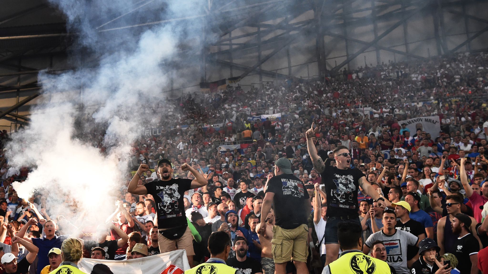 Russian hooligans in Marseille 'trained to fight' | Football News | Sky ...